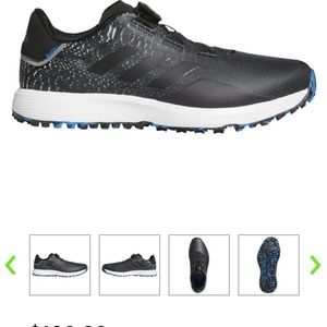NWT Adidas S2G SL BOA MEN’s GOLF SHOES 11D black w/white/royal blue never worn.